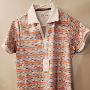 Heather Gray "Jami" Sleeveless Polo NWT